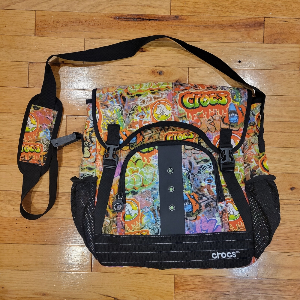 Crocs Y2K Graffiti Multicolor Messenger Bag